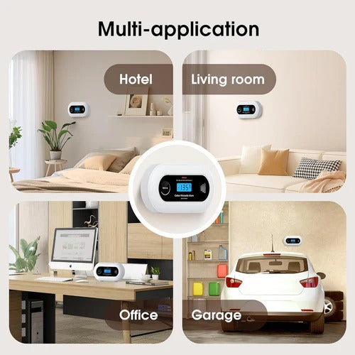 Carbon Monoxide Detector with Electrochemical Sensor and 85dB Alarm, 10-Year Battery