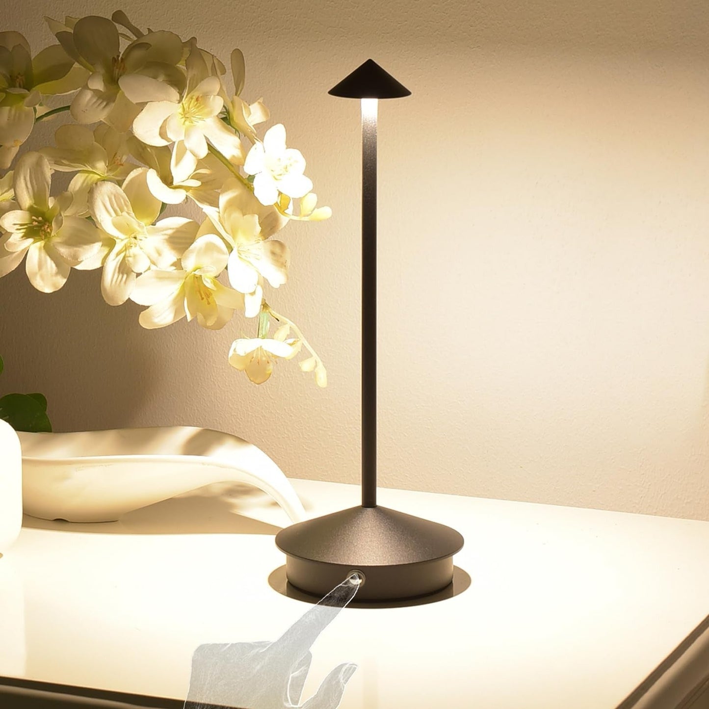 Rechargeable LED Desk Lamp with Touch Control and 3 Color Temperatures