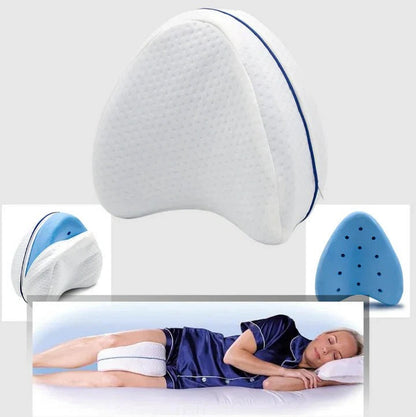 Leg Pillow with Memory Foam Contouring and Breathable Cover, Machine Washable