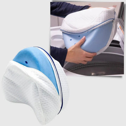 Leg Pillow with Memory Foam Contouring and Breathable Cover, Machine Washable