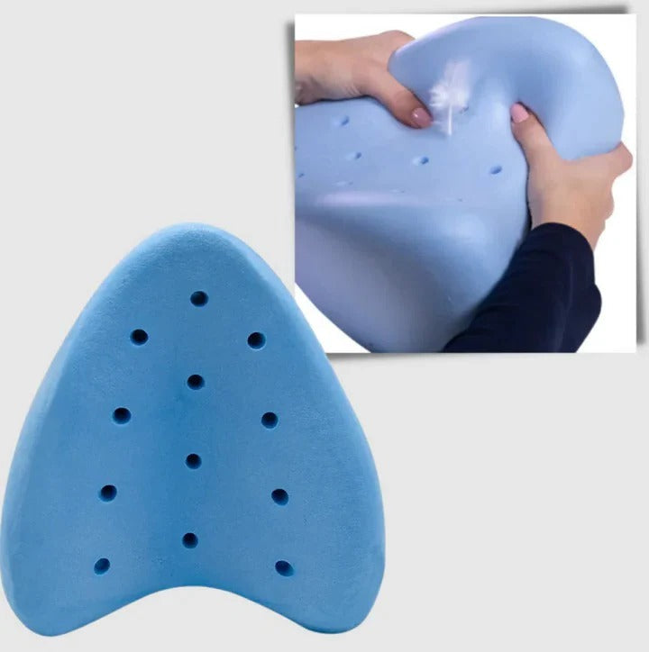 Leg Pillow with Memory Foam Contouring and Breathable Cover, Machine Washable