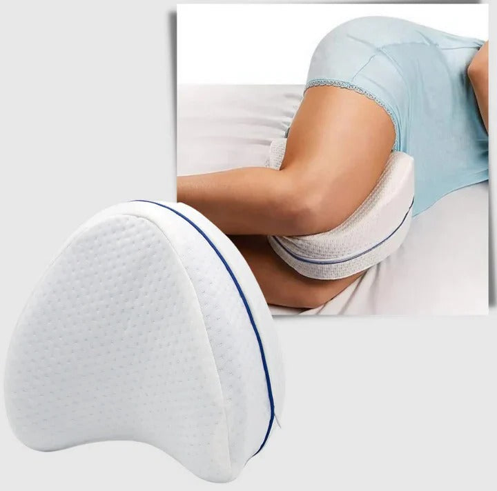 Leg Pillow with Memory Foam Contouring and Breathable Cover, Machine Washable