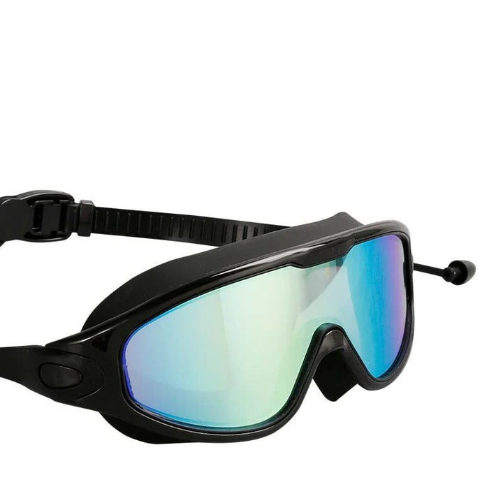 Swim Goggles with Anti-Fog Polycarbonate Lenses and Wide Peripheral Vision