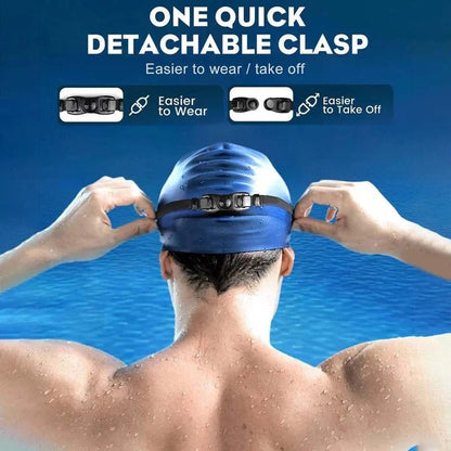 Adjustable Swim Goggles with Anti-Fog Lens and Wide Peripheral View
