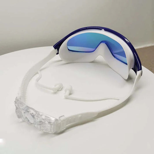 Swim Goggles with Anti-Fog Polycarbonate Lenses and Wide Peripheral Vision