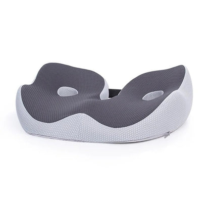 Ergonomic Seat Cushion with Memory Foam and Adjustable Straps, Non-Slip Bottom