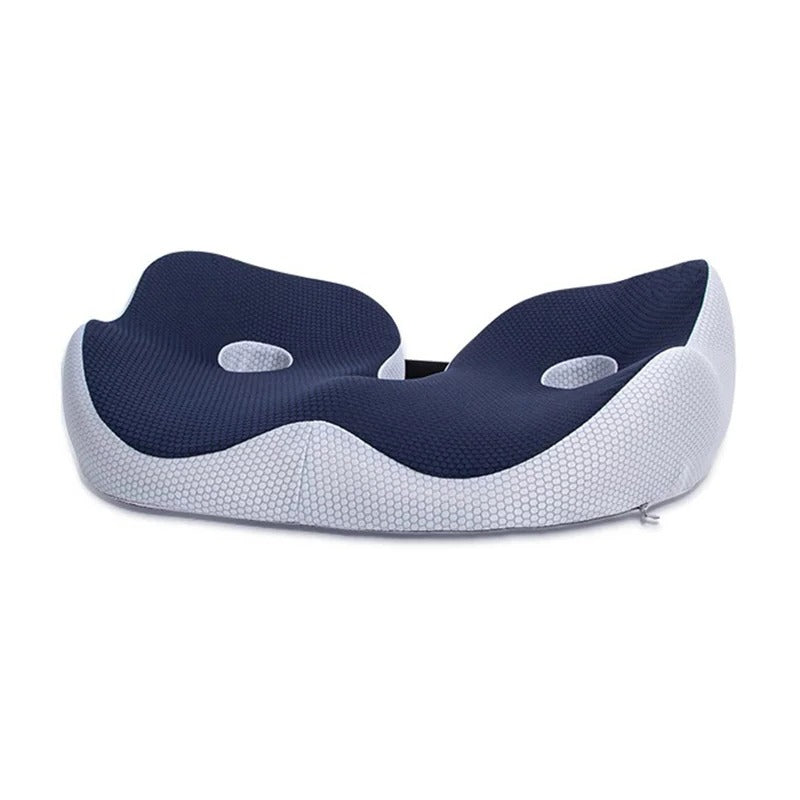 Ergonomic Seat Cushion with Memory Foam and Adjustable Straps, Non-Slip Bottom