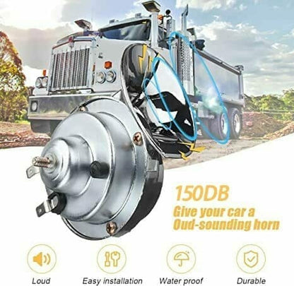 300dB Train Horn with Integrated Compressor and Universal Vehicle Mount