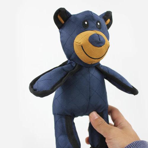 Durable Bear Dog Toy with Built-In Squeaker and Reinforced Stitching for Heavy Chewers