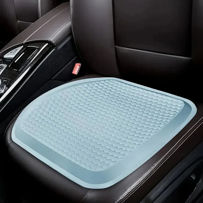 Gel Memory Foam Seat Cushion with Honeycomb Airflow and Ergonomic Contour for Cars and Office Chairs