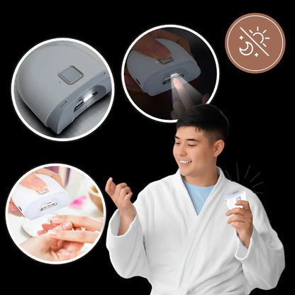 Electric Nail Grinder with Built-in Light and Dual Speed Control
