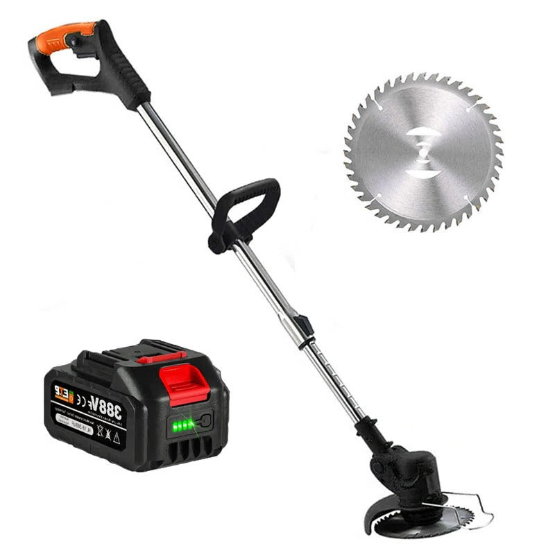 Cordless Grass Trimmer with 24V Motor and Adjustable Telescopic Handle, Multi-Angle Head