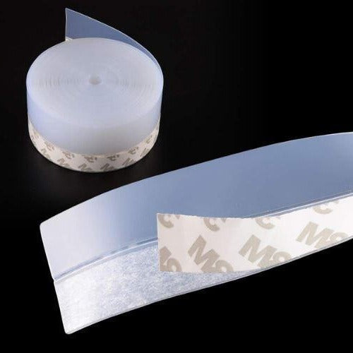 Draft Blocking Door Seal Strip with Transparent Polymer, 16.4ft Length