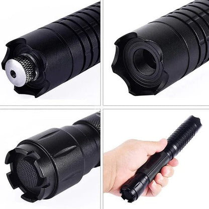 Blue Laser Torch with Rotating Focus and Fire Starting, 3.1 Mile Range