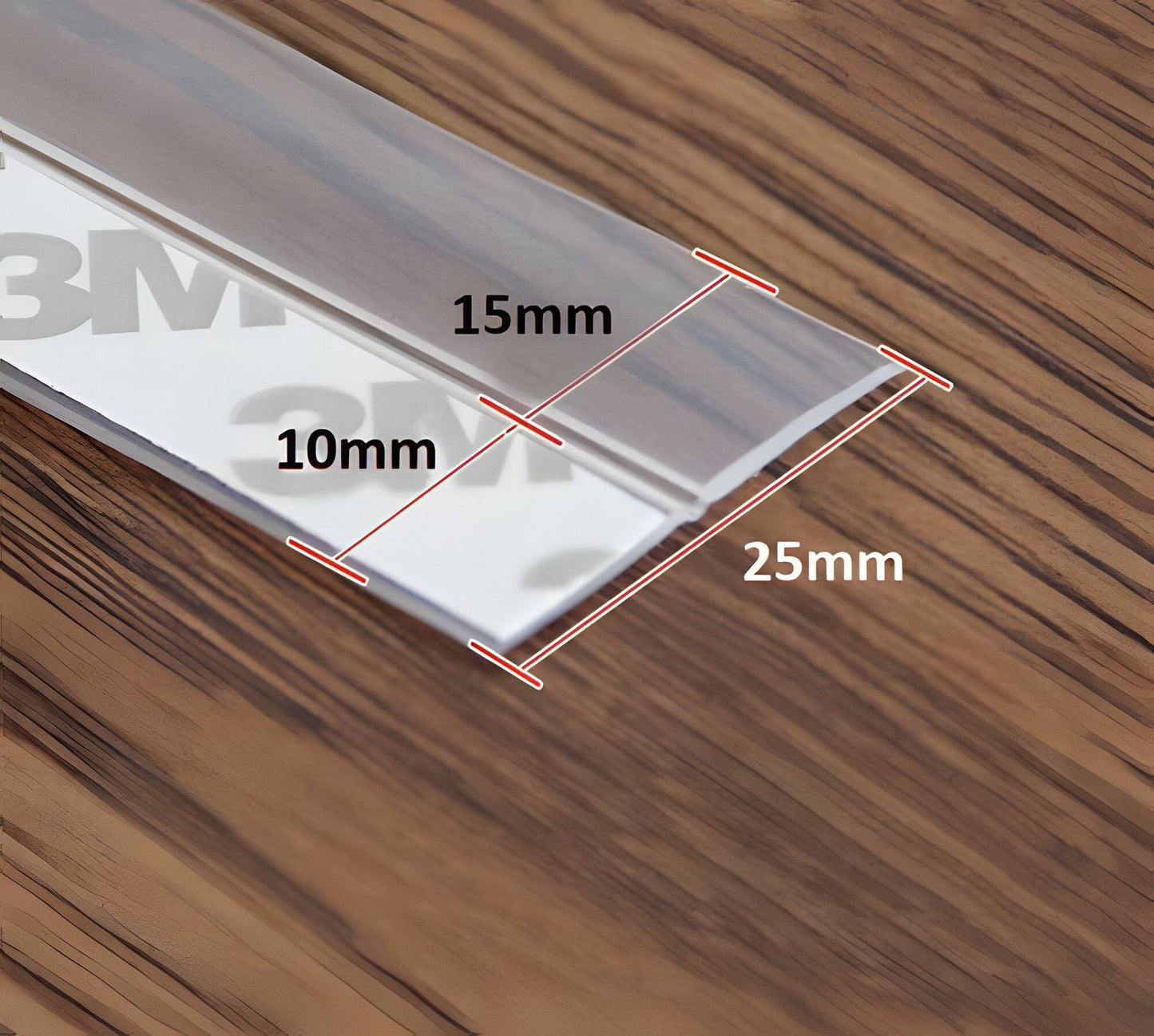 Draft Blocking Door Seal Strip with Transparent Polymer, 16.4ft Length