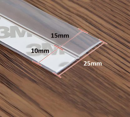 Draft Blocking Door Seal Strip with Transparent Polymer, 16.4ft Length