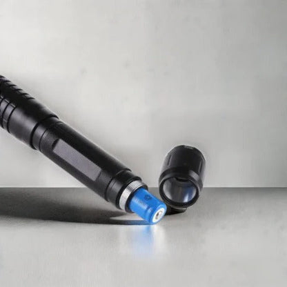 Blue Laser Torch with Rotating Focus and Fire Starting, 3.1 Mile Range