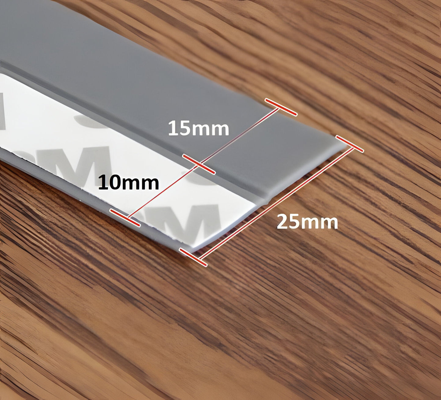 Draft Blocking Door Seal Strip with Transparent Polymer, 16.4ft Length