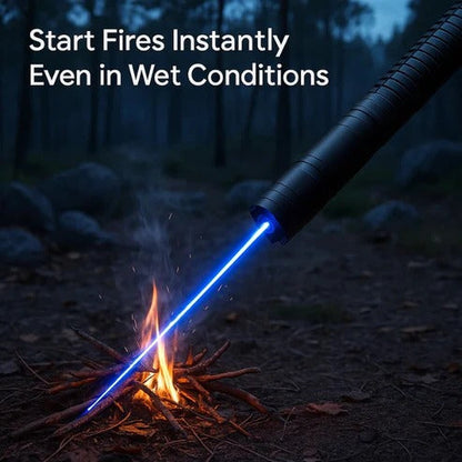 Blue Laser Torch with Rotating Focus and Fire Starting, 3.1 Mile Range