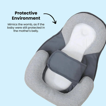 Inclined Infant Wedge Pillow with Breathable Surface and Contoured Barriers