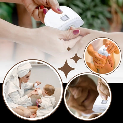Electric Nail Grinder with Built-in Light and Dual Speed Control