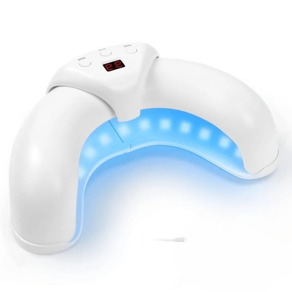 Dual Wavelength LED Nail Treatment Device with Automatic Slot Activation