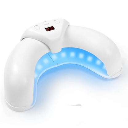 Dual Wavelength LED Nail Treatment Device with Automatic Slot Activation