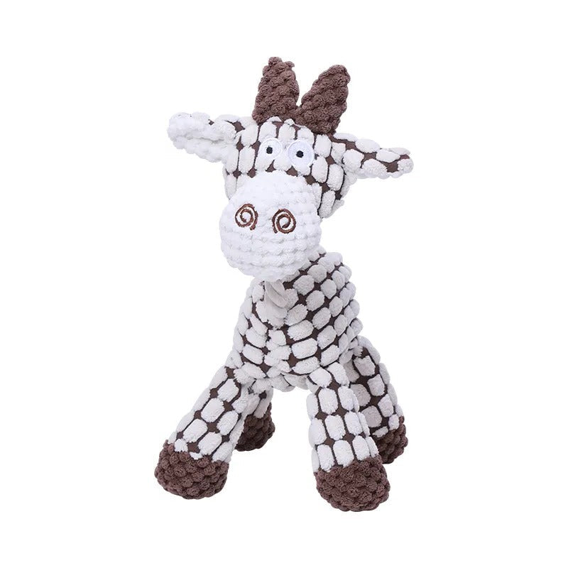 Durable Plush Dog Toy with Built-In Squeaker and Reinforced Fabric