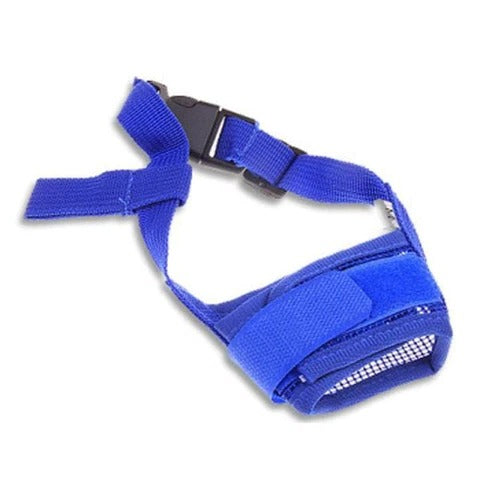 Mesh Dog Muzzle with Adjustable Strap and Breathable Design