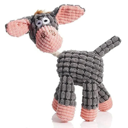 Durable Plush Dog Toy with Built-In Squeaker and Reinforced Fabric