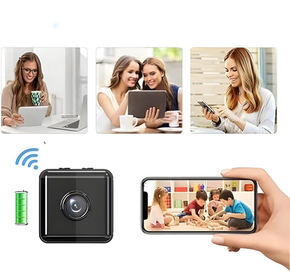 Compact Wireless Security Camera with 1080p HD and Infrared Night Vision, Motion Alerts