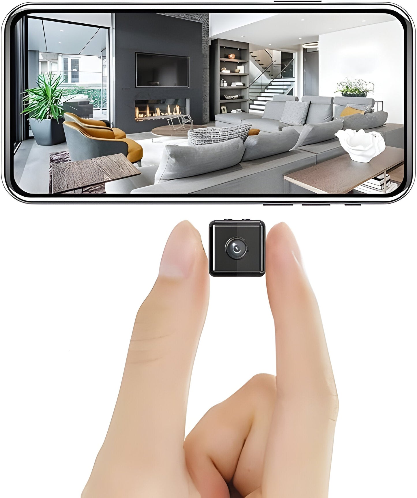 Compact Wireless Security Camera with 1080p HD and Infrared Night Vision, Motion Alerts