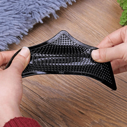 Adhesive Rug Gripper Pads with Dual-Sided Grip and Residue-Free Removal, 4 Pack