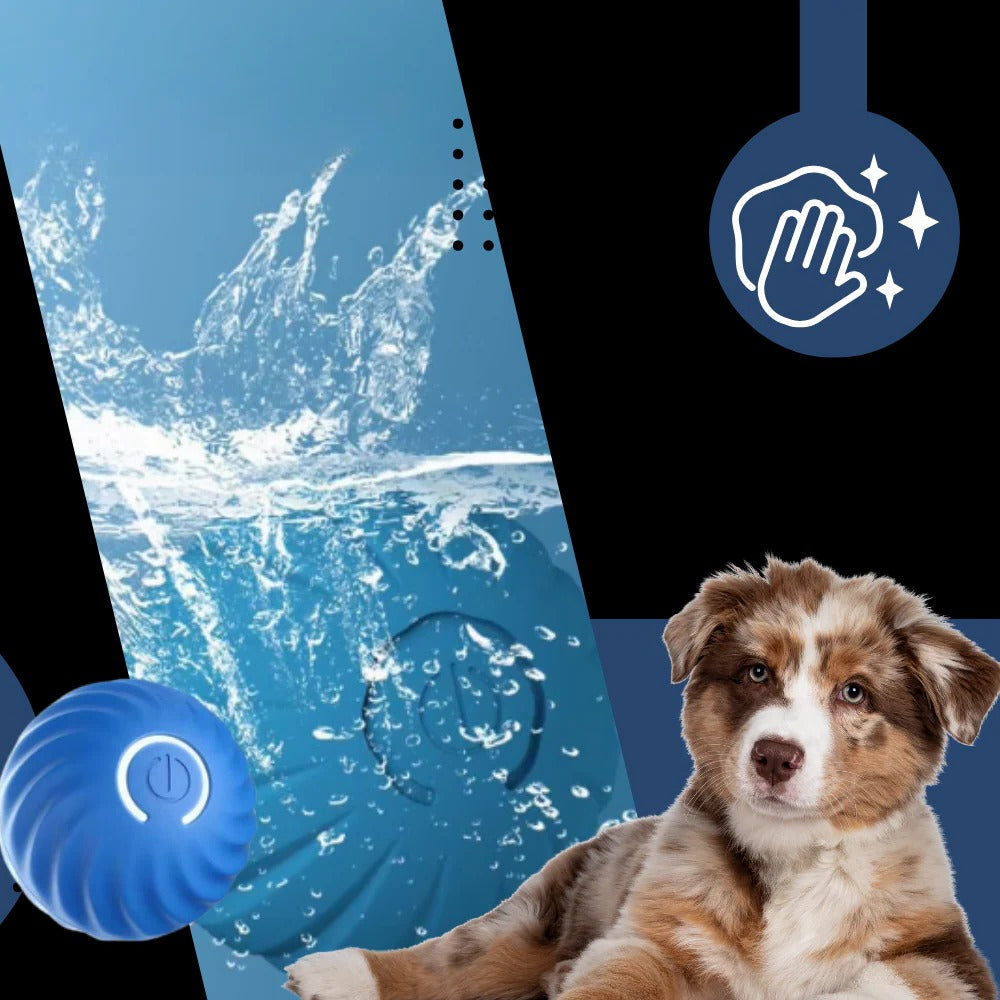 Rechargeable Interactive Dog Ball with Obstacle Detection and Removable Shell