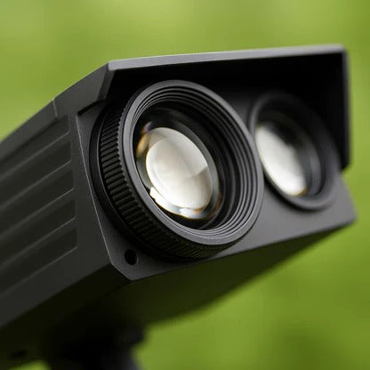 Solar LED Spotlight with Adjustable Zoom Lens and Dual Lighting Modes, IP65 Waterproof