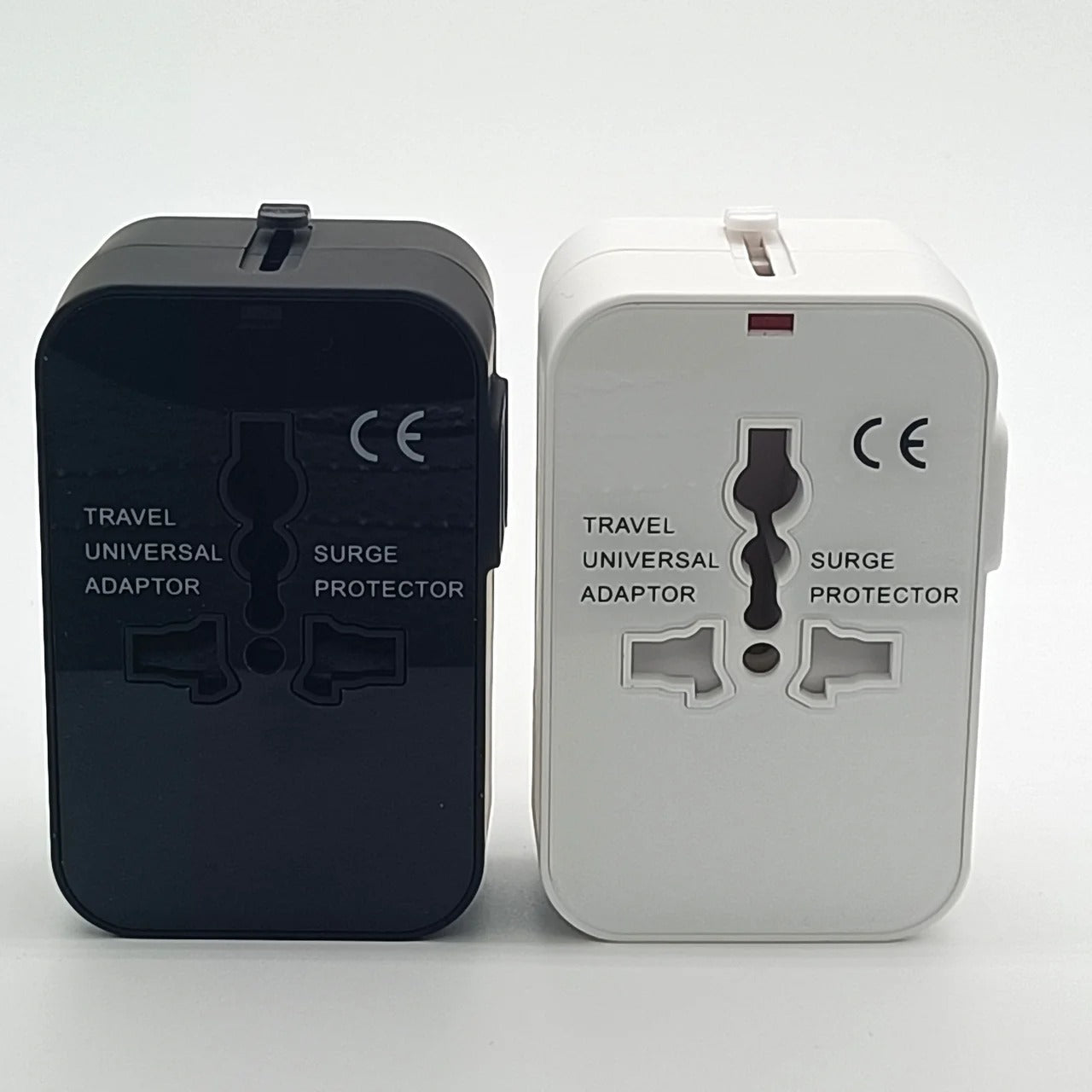 Universal Travel Adapter with Dual USB Ports and Auto Voltage Switching for 150+ Countries