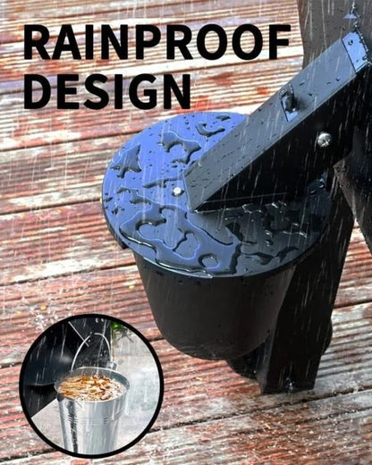 Grill Grease Collector with Reusable Liner and Enclosed Lid for 1.6in Spouts