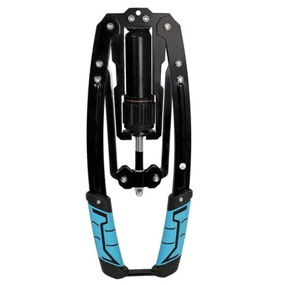 Adjustable Chest Exerciser with 20 Resistance Levels and Hydraulic Safety, Compact Folded Design