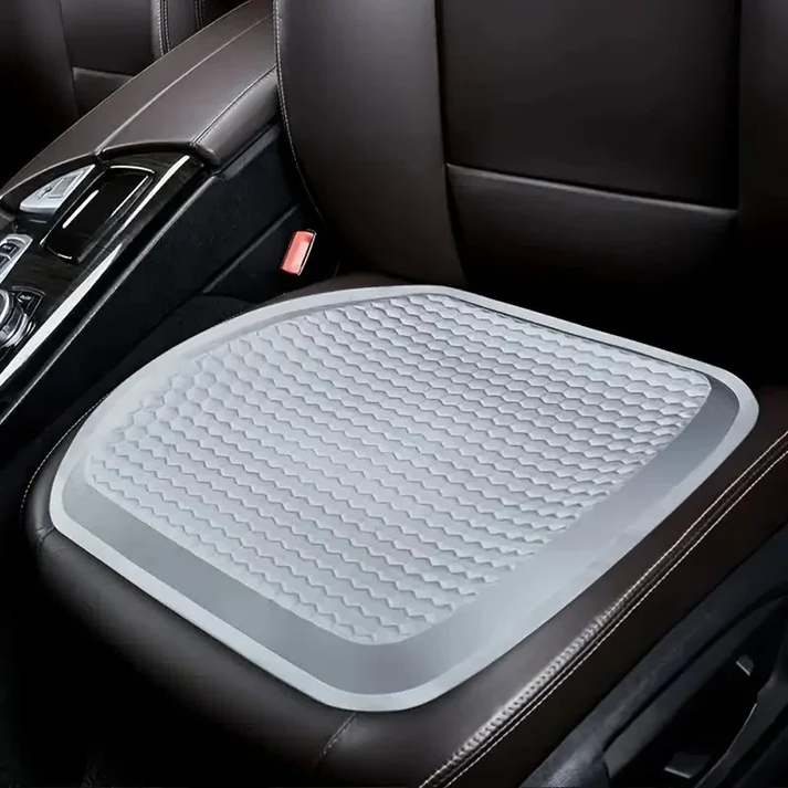 Gel Memory Foam Seat Cushion with Honeycomb Airflow and Ergonomic Contour for Cars and Office Chairs