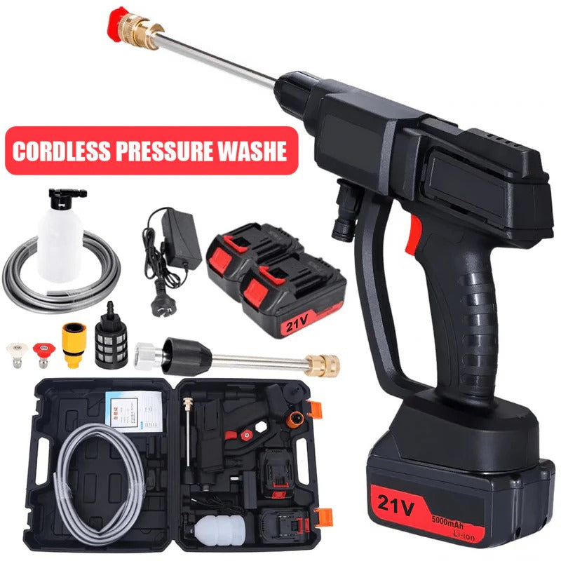 Handheld Pressure Washer with Rechargeable Battery and 12000 RPM Motor