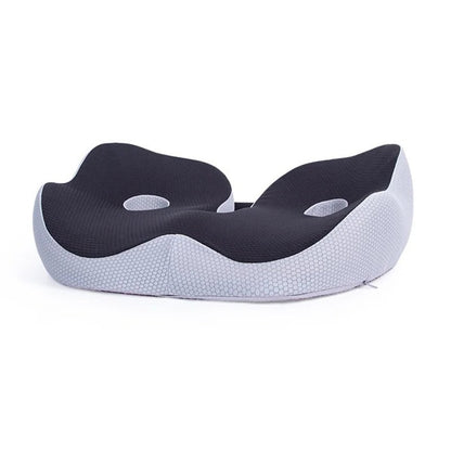 Ergonomic Seat Cushion with Memory Foam and Adjustable Straps, Non-Slip Bottom