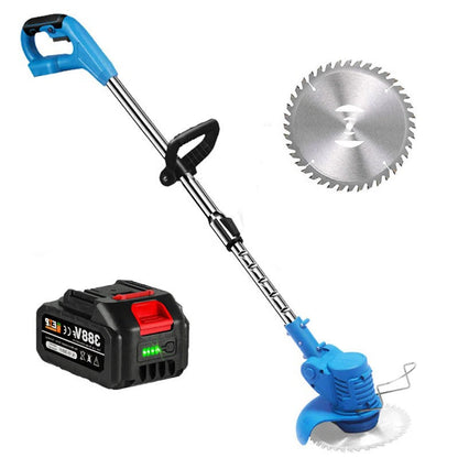 Cordless Grass Trimmer with 24V Motor and Adjustable Telescopic Handle, Multi-Angle Head