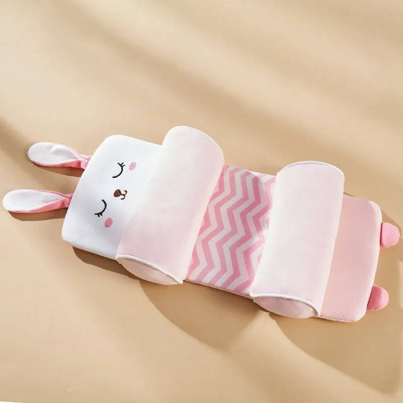 Newborn Head Shaping Pillow with Adjustable Side Cushions and 3D Mesh Ventilation