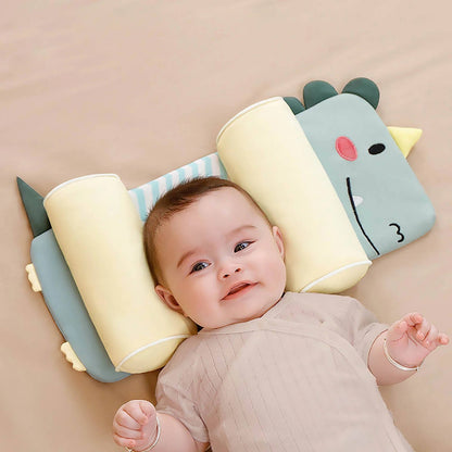 Newborn Head Shaping Pillow with Adjustable Side Cushions and 3D Mesh Ventilation