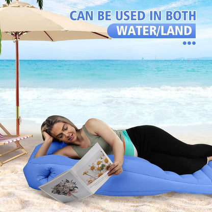 Inflatable Pregnancy Pillow with Belly Cutout and Dual Air Chambers