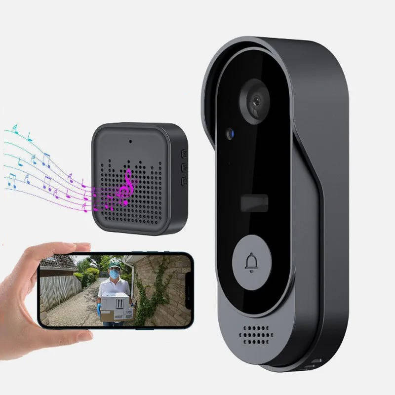 Wireless Video Doorbell with Motion Detection and Night Vision, Two Way Audio
