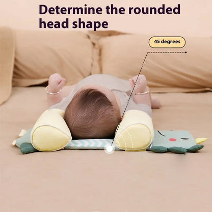 Newborn Head Shaping Pillow with Adjustable Side Cushions and 3D Mesh Ventilation