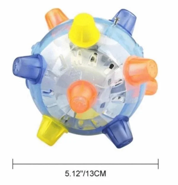 Interactive Jumping Ball with LED Lights and Sound for Dogs