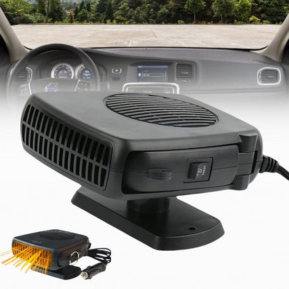 Portable Car Heater with Ceramic Element and Dual Mode Fan, 12V Instant Heat
