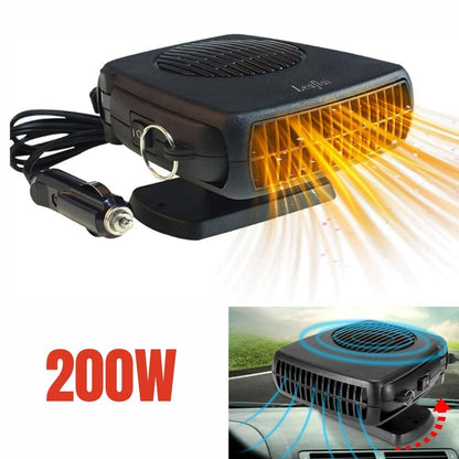 Portable Car Heater with Ceramic Element and Dual Mode Fan, 12V Instant Heat